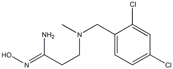 3-{[(2,4-dichlorophenyl)methyl](methyl)amino}-N'-hydroxypropanimidamide Structure