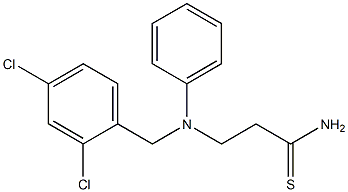 3-{[(2,4-dichlorophenyl)methyl](phenyl)amino}propanethioamide Structure