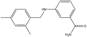 3-{[(2,4-dimethylphenyl)methyl]amino}benzamide 구조식 이미지