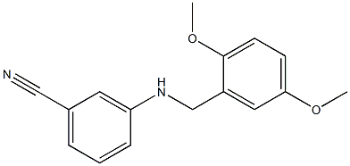 3-{[(2,5-dimethoxyphenyl)methyl]amino}benzonitrile 구조식 이미지