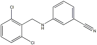 3-{[(2,6-dichlorophenyl)methyl]amino}benzonitrile Structure