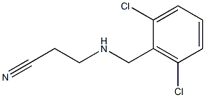 3-{[(2,6-dichlorophenyl)methyl]amino}propanenitrile 구조식 이미지