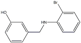 3-{[(2-bromophenyl)amino]methyl}phenol Structure