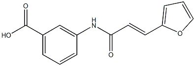 3-{[(2E)-3-(2-furyl)prop-2-enoyl]amino}benzoic acid 구조식 이미지