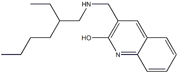 3-{[(2-ethylhexyl)amino]methyl}quinolin-2-ol 구조식 이미지