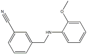 3-{[(2-methoxyphenyl)amino]methyl}benzonitrile Structure