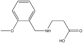 3-{[(2-methoxyphenyl)methyl]amino}propanoic acid 구조식 이미지