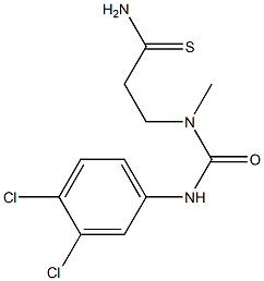 3-{[(3,4-dichlorophenyl)carbamoyl](methyl)amino}propanethioamide Structure