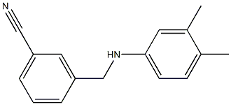 3-{[(3,4-dimethylphenyl)amino]methyl}benzonitrile Structure