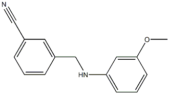 3-{[(3-methoxyphenyl)amino]methyl}benzonitrile 구조식 이미지