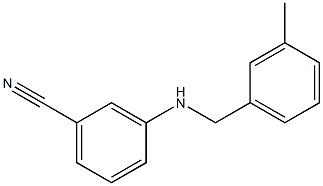 3-{[(3-methylphenyl)methyl]amino}benzonitrile Structure