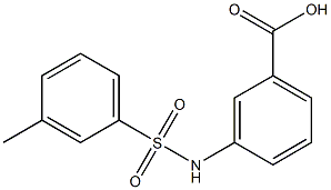 3-{[(3-methylphenyl)sulfonyl]amino}benzoic acid 구조식 이미지