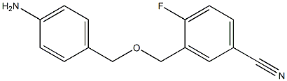 3-{[(4-aminophenyl)methoxy]methyl}-4-fluorobenzonitrile Structure