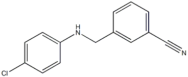 3-{[(4-chlorophenyl)amino]methyl}benzonitrile 구조식 이미지