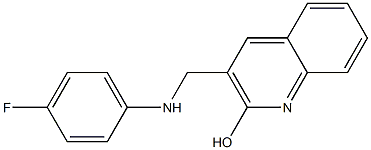 3-{[(4-fluorophenyl)amino]methyl}quinolin-2-ol 구조식 이미지