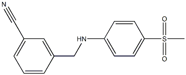 3-{[(4-methanesulfonylphenyl)amino]methyl}benzonitrile 구조식 이미지