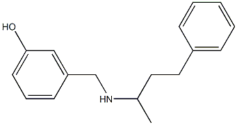 3-{[(4-phenylbutan-2-yl)amino]methyl}phenol Structure