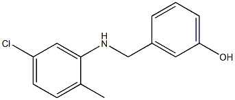 3-{[(5-chloro-2-methylphenyl)amino]methyl}phenol Structure