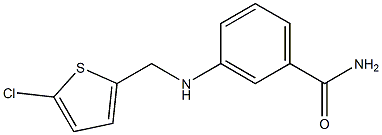 3-{[(5-chlorothiophen-2-yl)methyl]amino}benzamide Structure