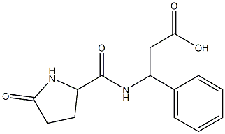 3-{[(5-oxopyrrolidin-2-yl)carbonyl]amino}-3-phenylpropanoic acid 구조식 이미지