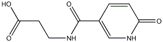 3-{[(6-oxo-1,6-dihydropyridin-3-yl)carbonyl]amino}propanoic acid Structure