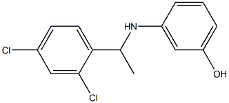 3-{[1-(2,4-dichlorophenyl)ethyl]amino}phenol Structure
