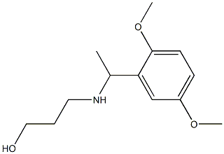 3-{[1-(2,5-dimethoxyphenyl)ethyl]amino}propan-1-ol Structure