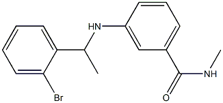 3-{[1-(2-bromophenyl)ethyl]amino}-N-methylbenzamide Structure