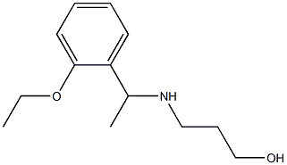 3-{[1-(2-ethoxyphenyl)ethyl]amino}propan-1-ol 구조식 이미지