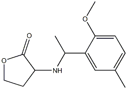 3-{[1-(2-methoxy-5-methylphenyl)ethyl]amino}oxolan-2-one 구조식 이미지