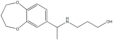 3-{[1-(3,4-dihydro-2H-1,5-benzodioxepin-7-yl)ethyl]amino}propan-1-ol Structure