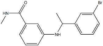 3-{[1-(3-bromophenyl)ethyl]amino}-N-methylbenzamide 구조식 이미지