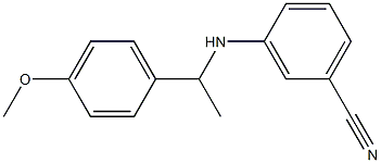 3-{[1-(4-methoxyphenyl)ethyl]amino}benzonitrile 구조식 이미지