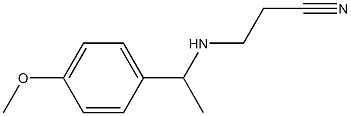 3-{[1-(4-methoxyphenyl)ethyl]amino}propanenitrile 구조식 이미지