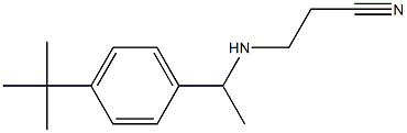 3-{[1-(4-tert-butylphenyl)ethyl]amino}propanenitrile 구조식 이미지