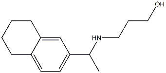 3-{[1-(5,6,7,8-tetrahydronaphthalen-2-yl)ethyl]amino}propan-1-ol 구조식 이미지