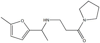 3-{[1-(5-methylfuran-2-yl)ethyl]amino}-1-(pyrrolidin-1-yl)propan-1-one Structure