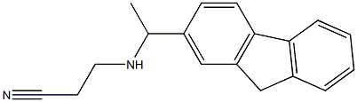 3-{[1-(9H-fluoren-2-yl)ethyl]amino}propanenitrile 구조식 이미지
