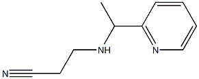 3-{[1-(pyridin-2-yl)ethyl]amino}propanenitrile Structure