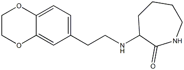 3-{[2-(2,3-dihydro-1,4-benzodioxin-6-yl)ethyl]amino}azepan-2-one 구조식 이미지