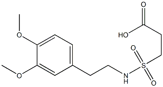 3-{[2-(3,4-dimethoxyphenyl)ethyl]sulfamoyl}propanoic acid Structure