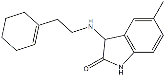 3-{[2-(cyclohex-1-en-1-yl)ethyl]amino}-5-methyl-2,3-dihydro-1H-indol-2-one Structure