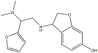 3-{[2-(dimethylamino)-2-(furan-2-yl)ethyl]amino}-2,3-dihydro-1-benzofuran-6-ol Structure