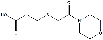 3-{[2-(morpholin-4-yl)-2-oxoethyl]sulfanyl}propanoic acid 구조식 이미지