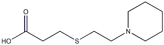 3-{[2-(piperidin-1-yl)ethyl]sulfanyl}propanoic acid Structure