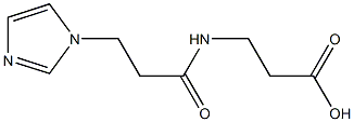 3-{[3-(1H-imidazol-1-yl)propanoyl]amino}propanoic acid 구조식 이미지