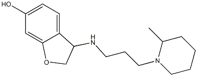 3-{[3-(2-methylpiperidin-1-yl)propyl]amino}-2,3-dihydro-1-benzofuran-6-ol 구조식 이미지