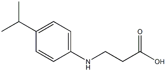 3-{[4-(propan-2-yl)phenyl]amino}propanoic acid 구조식 이미지