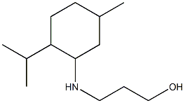 3-{[5-methyl-2-(propan-2-yl)cyclohexyl]amino}propan-1-ol Structure