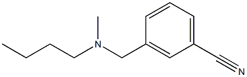 3-{[butyl(methyl)amino]methyl}benzonitrile Structure